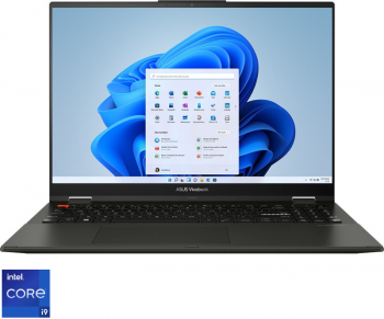 Ultrabook ASUS Vivobook S 16 Flip OLED 3.2K 120Hz Touch i9-13900H 16GB DDR4 1TB SSD Intel Iris Xe Win 11 Pro Black TP3604VA-MY117X 