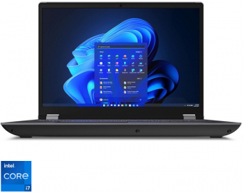 Laptop Lenovo 16'' ThinkPad P16 Gen 2 Intel Core i7-13700HX 32GB DDR5 1TB SSD RTX 3500 Ada 12GB Win 11 Pro Storm Grey-Villi Black 21FA000HRI 