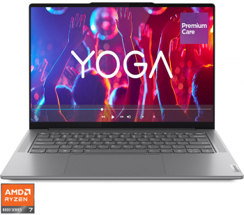 Ultrabook Lenovo 14.5 Yoga Pro 7 14AHP9 3K IPS 120Hz Procesor AMD Ryzen™ 7 8845HS 16GB DDR5X 1TB SSD NVIDIA RTX 3050 6GB No OS Luna Grey 