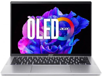 Laptop Acer Swift Go SFG14-72 2.8K OLED Intel Core Ultra 7 155H RAM 16GB SSD 512GB Intel Arc Graphics Windows 11 Home Pure Silver 