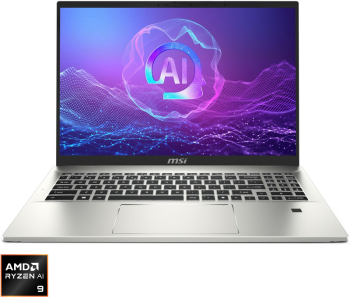 Laptop MSI Prestige A16 AI+ A3HMG UHD+ AMD Ryzen AI 9 365 32GB LPDDR5X 1TB SSD AMD Radeon 880M Win 11 Home Urban Silver 
