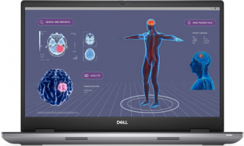 Laptop Dell Precision 7780 Intel Core i9-13950HX 17.3 inch RAM 32GB SSD 1TB nVidia RTX 3500 12GB Windows 11 Pro Titan Grey